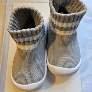 Engtoy Baby Grey Slip on Shoes -5